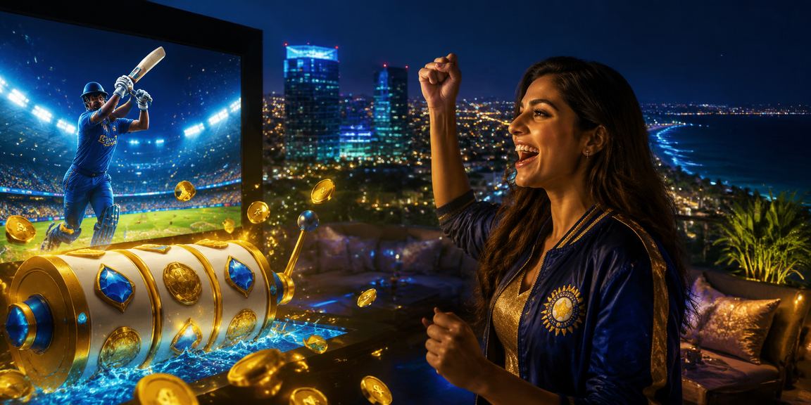 Excited player placing Aviator game bet on mobile in India