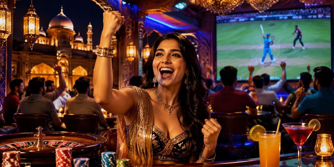 Cricket fan placing a bet on mobile in Lucknow